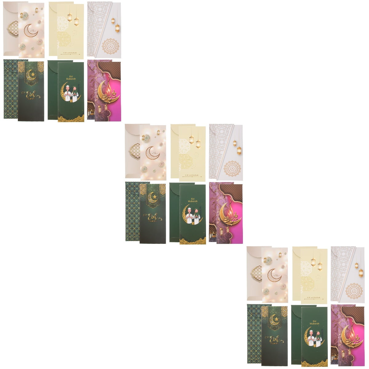 18 pcs Ramadan Paper Envelopes Eid Money Envelopes Eid Gift Card