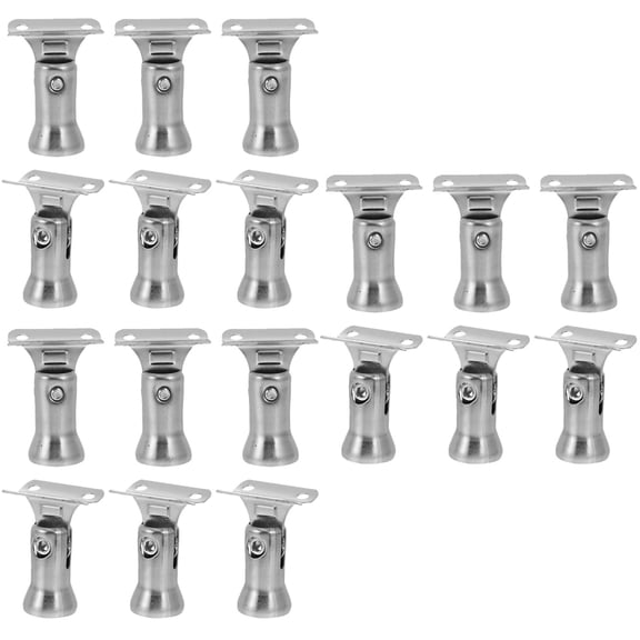 18 pcs  Stainless Steel Handrail Bracket Stairway Railing Brackets Hand Rail Stair Holder
