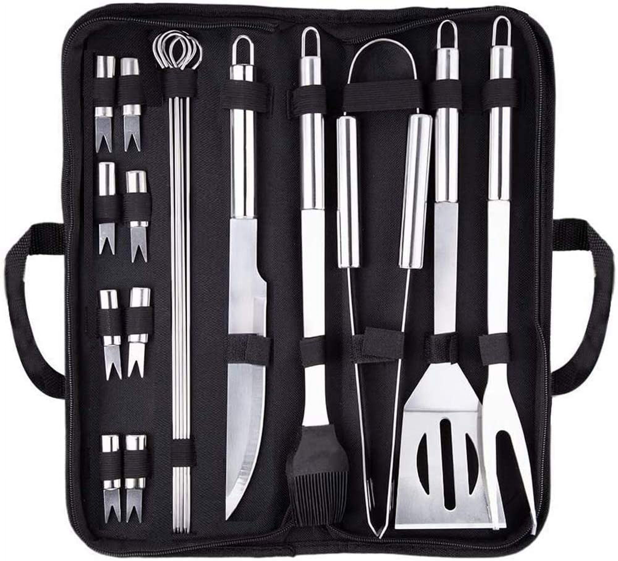 18piece grill tool set, BBQ grill cutlery tool set Grill set, grill