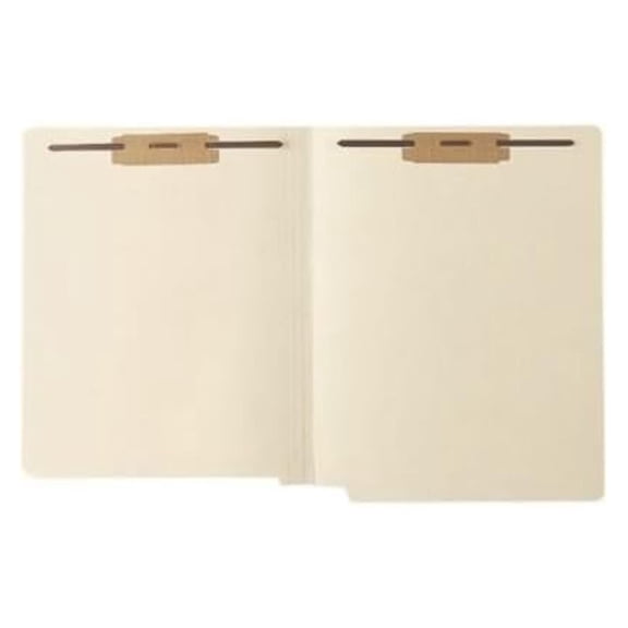 18 pt. Full-Cut End-Tab File Folders, Two Fasteners/Mylar, Position 1&3, 50/Bx (52415)