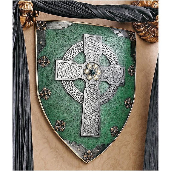 18" Legendary Celtic Warriors Sculptural Wall Armour Shield