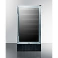 thumbnail image 1 of 18" wide wine cellar for built-in or freestanding use with stainless steel cabinet, digital controls, and LED lighting, 1 of 5
