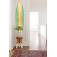 thumbnail image 1 of 18" x 1" x 76" Wood, Green, Malibu Surfboard Wall Art features, 1 of 2