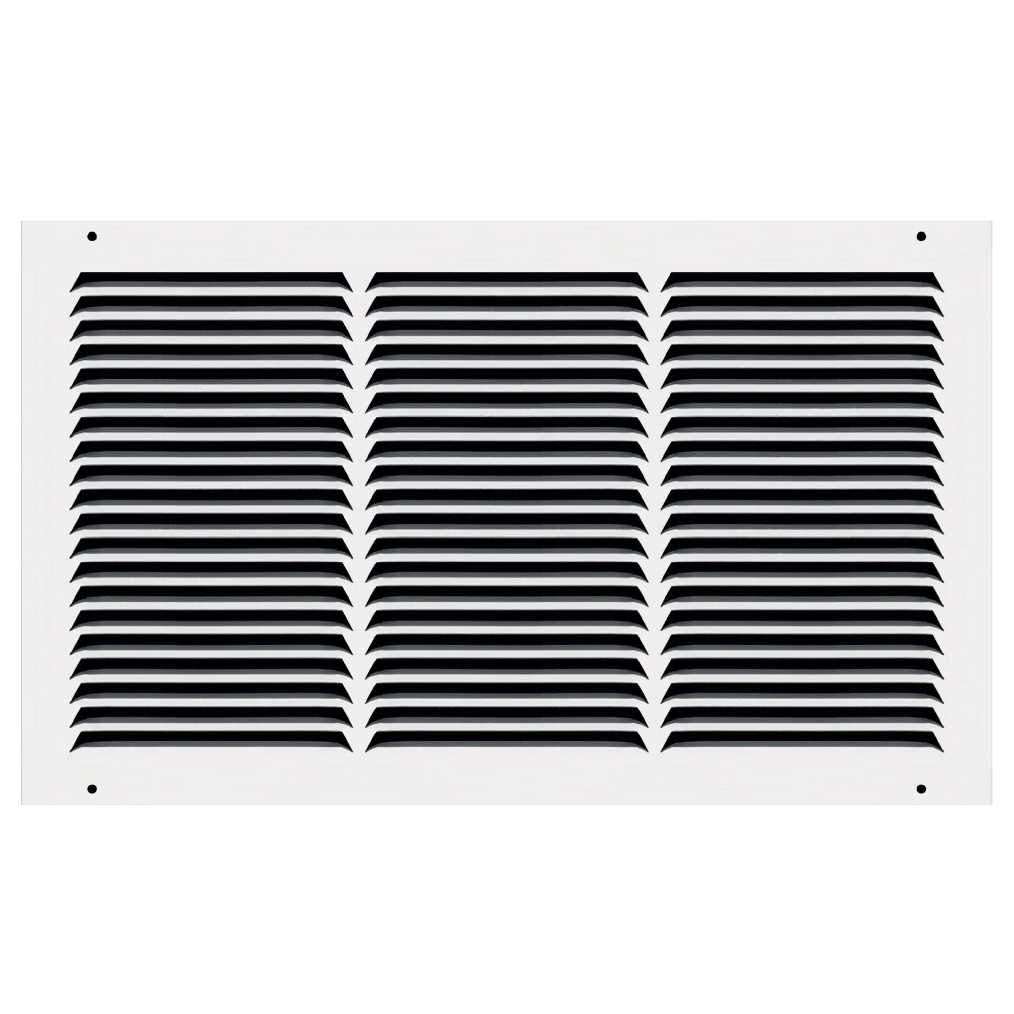 18" x 10" TruAire White Steel Wall Return Air Grille