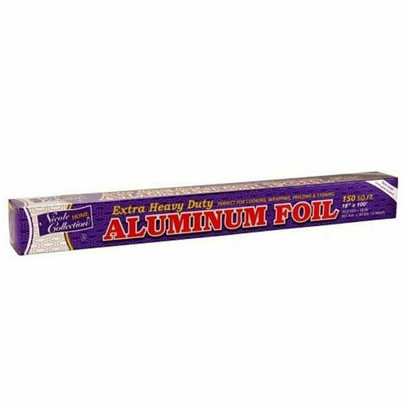 18" x 100' Extra Heavy Duty Aluminum Wrap Foil Roll 150 Square Foot - 4 Pack