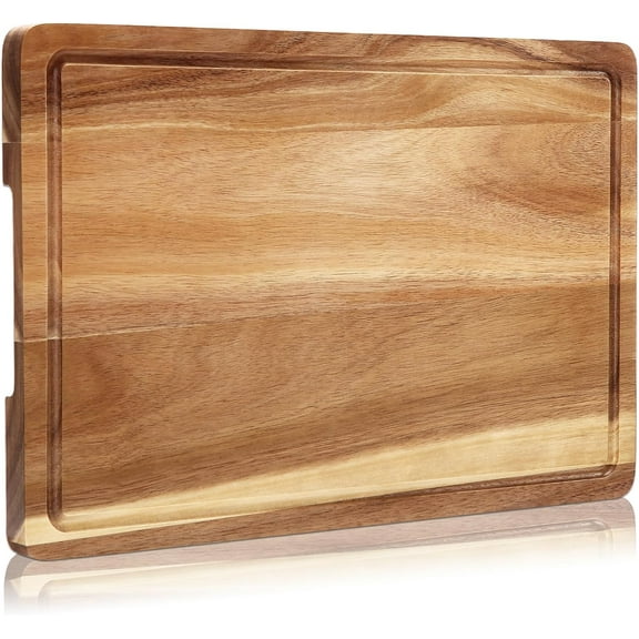 18 x 12 Inch Extra Large Cutting Board,Bamboo Cutting Boards for Kitchen,Over Sink Chopping Boards with Juice Groove & Handle,for Meat Vegetables