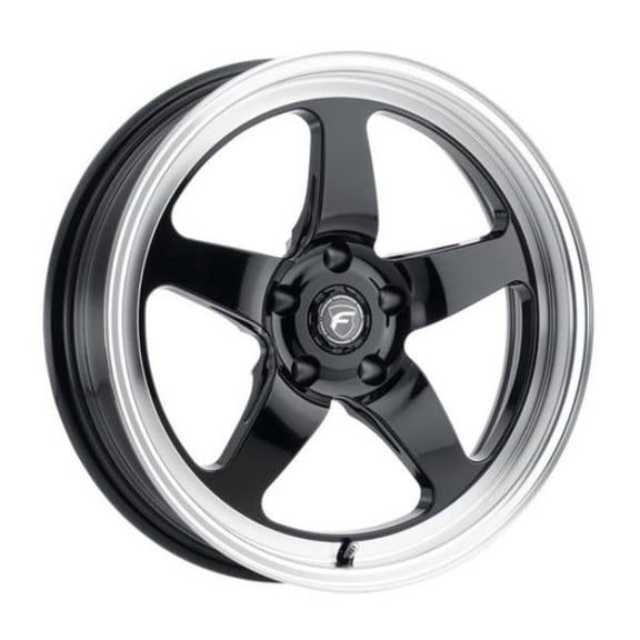 18 x 12 in. 5 x 120.65 Bolt Pattern 8.5 in. Back Space D5 ET50 Gloss Black Cast Wheel
