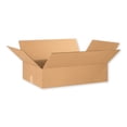 thumbnail image 2 of 25-Pack Of Flat Corrugated Cardboard Boxes - 24"L X 12"W X 4"H, ECT-32, Kraft 2 of 14