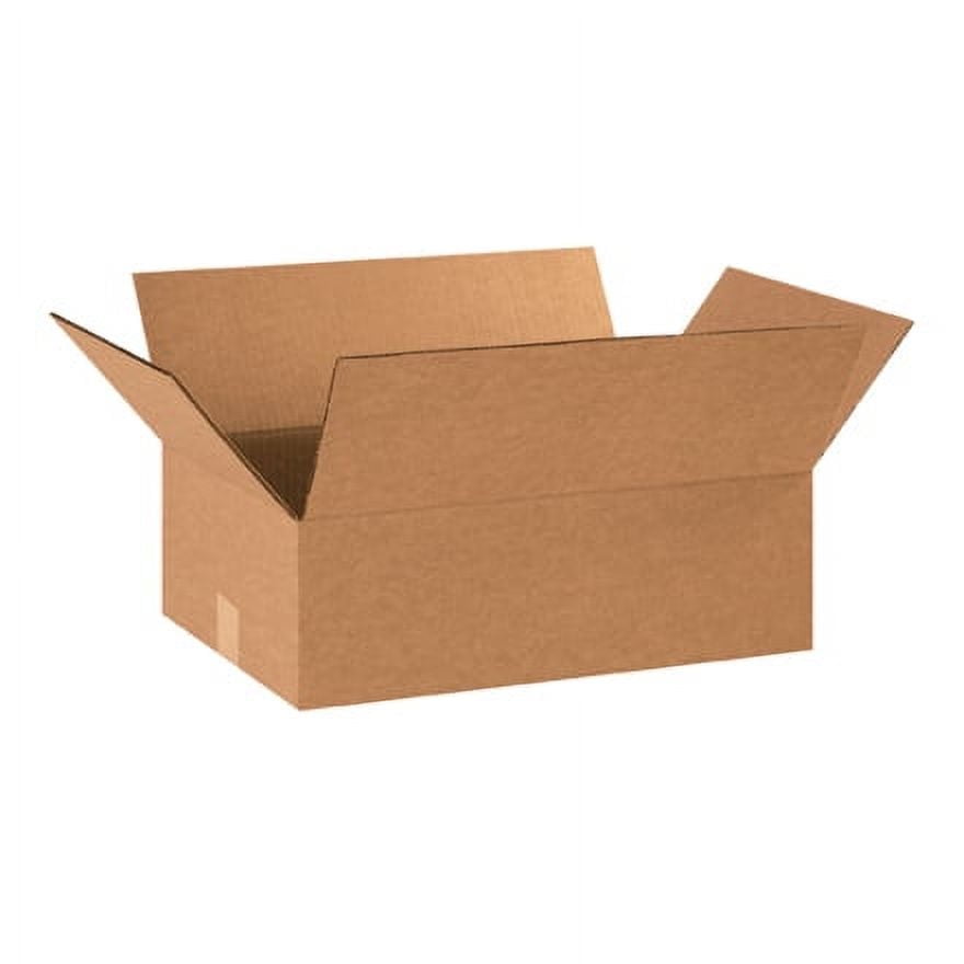 Heavy-Duty Kraft Double Wall Corrugated Shipping Boxes, 18" x 12" x 8"