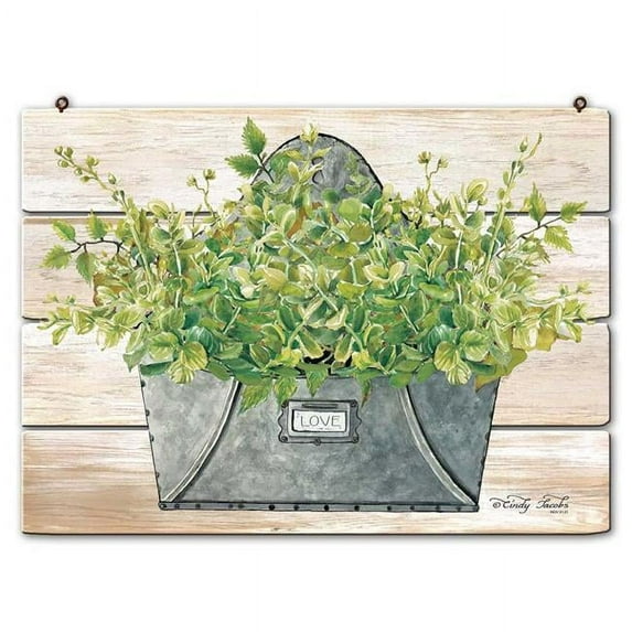18 x 13 in. Gal Box 1D Love Custom Shape Sign