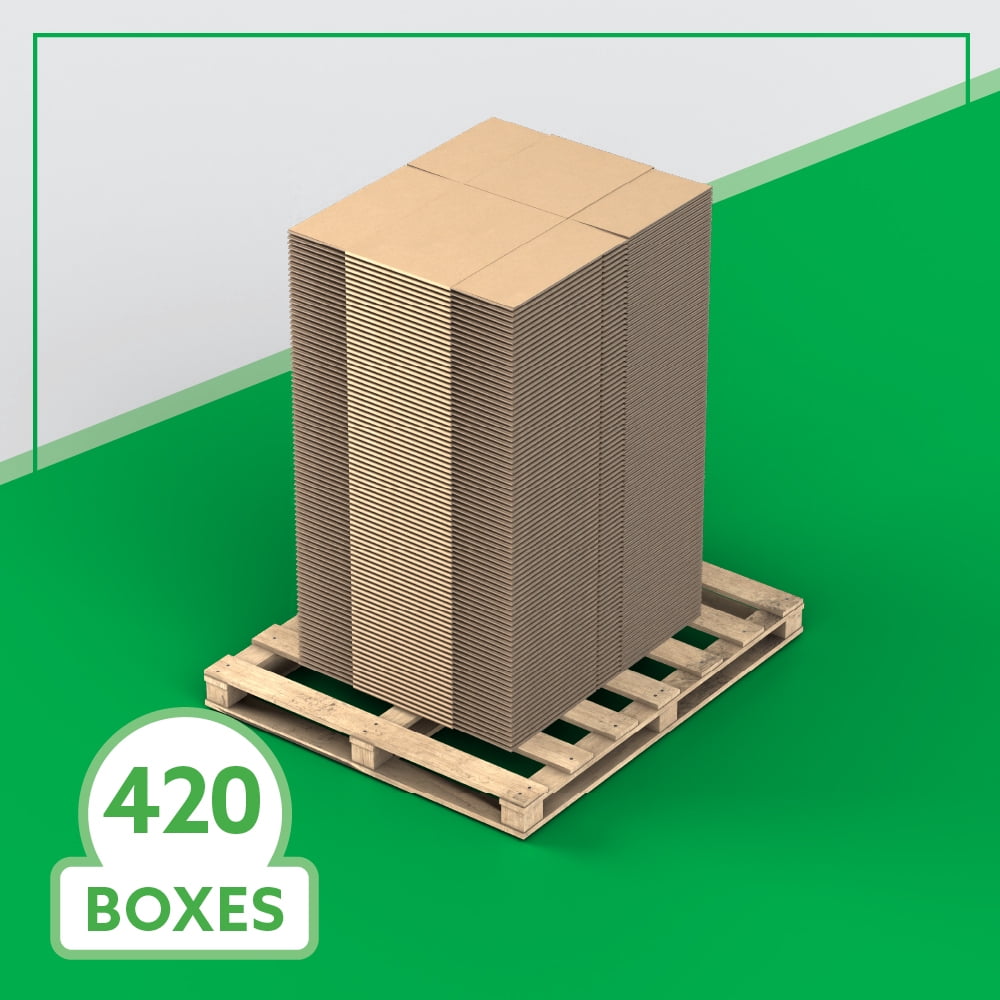 18" x 14" x 12" Bulk Boxes for Shipping, Mailing, Packing, Packaging and Storage, 420-CT Pallet
