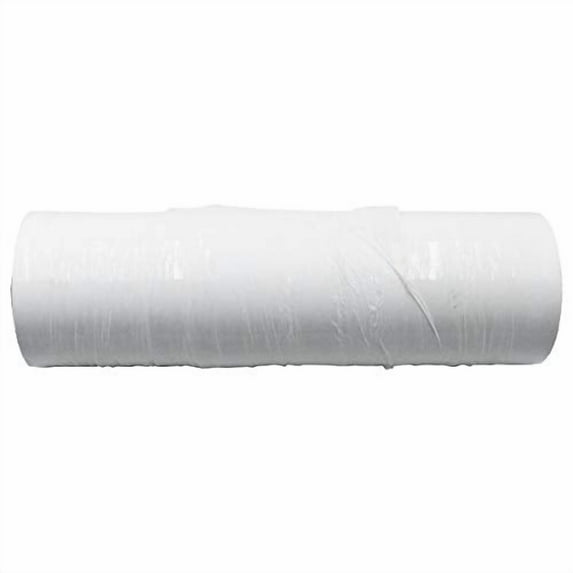 18" x 1500' 80 ga. Hand Film Stretch Wrap White Opaque Case of 4 Rolls