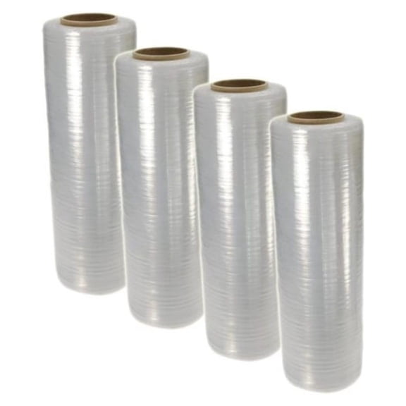18" x 1500FT 100 Gauge Pallet Wrap Stretch Film Shrink Hand Wrap 1500' 4 Rolls