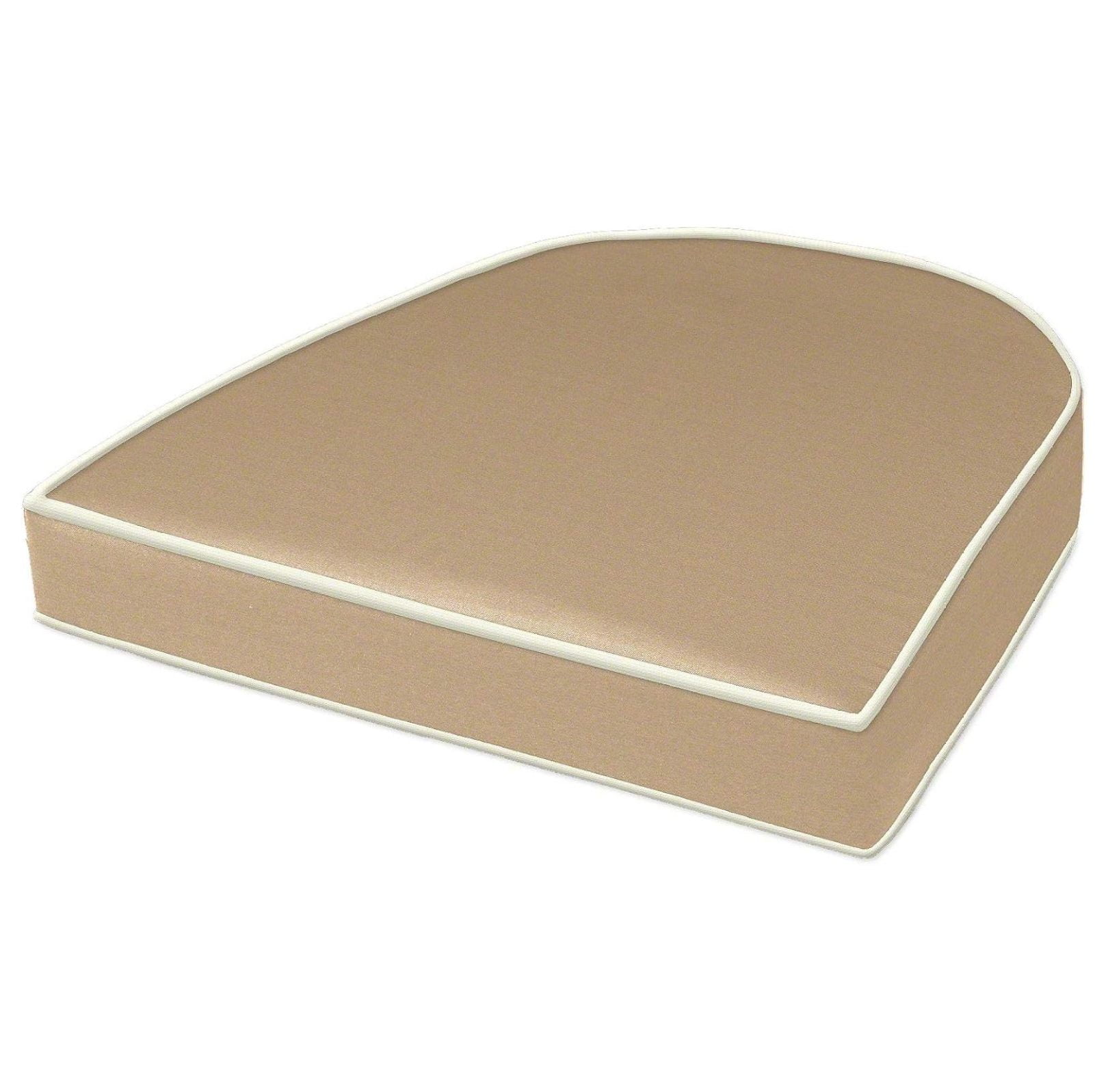 18" x 16" x 3" Sunbrella Rounded Back Chair Cushion (Sunbrella Sand