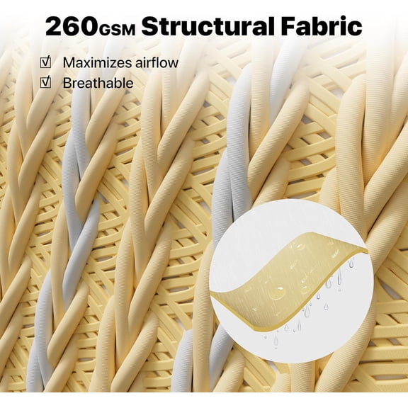 18' x 18' Beige Square Super Ring Sun Shade Sail Canopy RSTAWS, Heavy Duty Durable Structure, Reinforced Corners & Edges, 260 GSM Permeable Fabric (We Make Custom Size)$$Garden & Patio