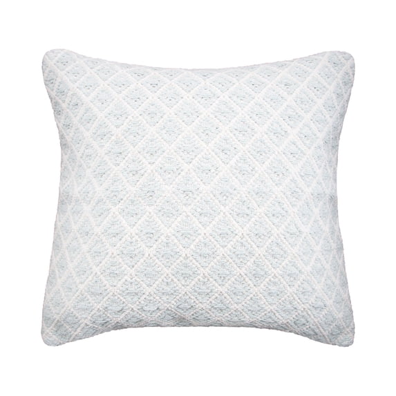 Bianca Seaglass Geometric Woven Square Accent Throw Pillow, 18" x 18"