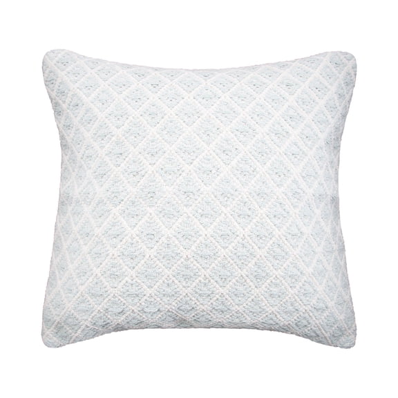 Bianca Seaglass Geometric Woven Square Accent Throw Pillow, 18" x 18"