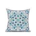 thumbnail image 1 of 18" x 18" Blue and White Blown Seam Paisley Indoor Outdoor Throw Pillow, 1 of 5