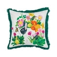 thumbnail image 1 of Easter Bunny & Flowers Printed Cotton Blend Accent Throw Pillow 18" x 18", 1 of 5