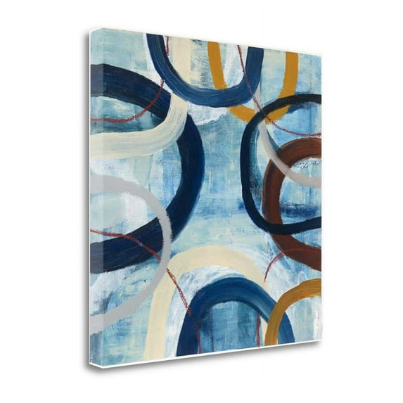 18" x 18" Dwell II By Cheryl Warrick Wall Art Print on Canvas Fabric Multi-Color