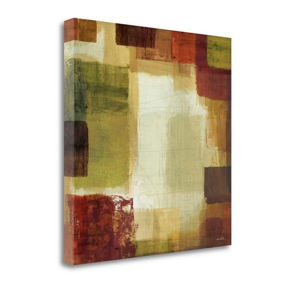 18" x 18" Earth And Fire II By Michael Mullan Print on Canvas Fabric Multi-Color