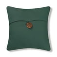 thumbnail image 1 of Hunter Green Envelope Feather Down Throw Pillow, 18" x 18", 1 of 5