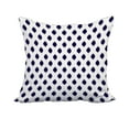 thumbnail image 1 of 18 x 18 Inch Blue Geometric Print Decorative Polyester Throw Pillow with a Linen Texture, 1 of 1