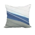 thumbnail image 1 of 18 x 18 Inch Boat Bow Wood Taupe Geometric Print Decorative Polyester Throw Pillow with Linen Texture, 1 of 1