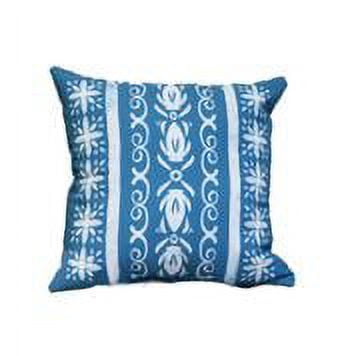 18 x 18 Inch, Cuban Tile 2, Geometric Print Pillow, Teal