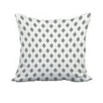 thumbnail image 1 of 18 x 18 Inch Grey Geometric Print Decorative Polyester Throw Pillow with a Linen Texture, 1 of 1