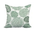 thumbnail image 1 of 18 x 18 Inch Olivia Green Floral Print Decorative Polyester Throw Pillow with Linen Texture, 1 of 1