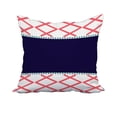 thumbnail image 1 of 18 x 18 Inch Orange Geometric Print Decorative Polyester Throw Pillow with a Linen Texture, 1 of 1