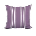 thumbnail image 1 of 18 x 18 Inch Purple Stripe Print Decorative Polyester Throw Pillow with a Linen Texture, 1 of 1