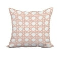 thumbnail image 1 of 18 x 18 Inch Rattan Geometric Coral Geometric Print Decorative Polyester Throw Pillow with Linen Texture, 1 of 1