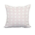 thumbnail image 1 of 18 x 18 Inch Rattan Geometric Pink Geometric Print Decorative Polyester Throw Pillow with Linen Texture, 1 of 1