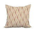 thumbnail image 1 of 18 x 18 Inch Taupe Geometric Print Decorative Polyester Throw Pillow with a Linen Texture, 1 of 1