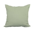 thumbnail image 1 of 18 x 18 Inch Ticking Stripe Green Stripe Print Decorative Polyester Throw Pillow with Linen Texture, 1 of 1