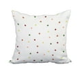 thumbnail image 1 of 18 x 18 Inch Veggie Dots Rust Geometric Print Decorative Polyester Throw Pillow with Linen Texture, 1 of 1