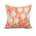 thumbnail image 1 of 18 x 18 Inch Zircoland Orange Geometric Print Decorative Polyester Throw Pillow with Linen Texture, 1 of 1