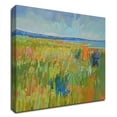 thumbnail image 1 of 18" x 18" Lake Shore II by Jane Schmidt - Wall Art Print on Canvas Fabric Blue, 1 of 3