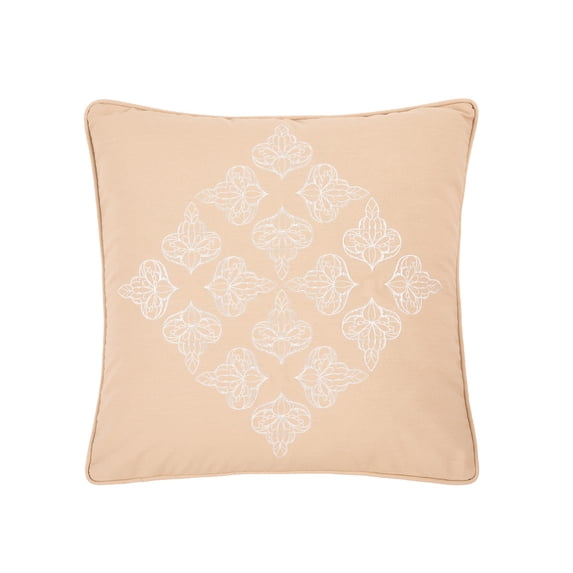 Marin Embroidered Throw Pillow, 18" x 18"