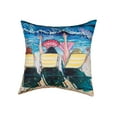 thumbnail image 1 of Relaxing Mermaid Tails Printed Indoor/Outdoor Pillow 18" x 18", 1 of 8