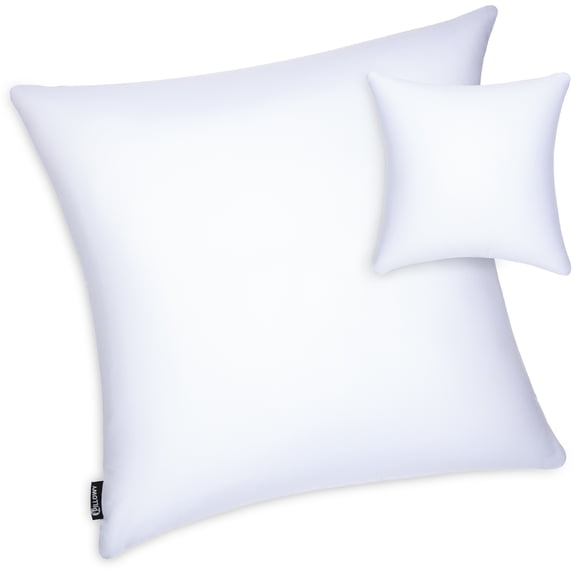 18" x 18" Microbead Stuffer Pillow Insert Sham Square Pillow Cushion for Extra Comfort & Support. Zip Pocket w/ Mini stuffer Zip-in Insert - Adjustable & Perfect Fit With Any Decorative Cover - 1 Pcs