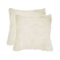 thumbnail image 1 of 18" x 18" Natural Sheepskin Fur Set of 2 Pillow, 1 of 2