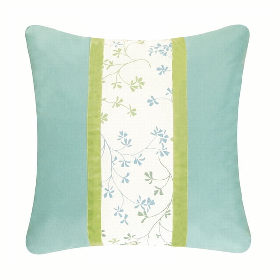 Patch Stripes Pieced Pillow, 18" x 18"