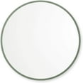 thumbnail image 1 of 18” x 18” Sage Green Rubber Framed Mirror | Round Bathroom Wall Mirror, 1 of 10
