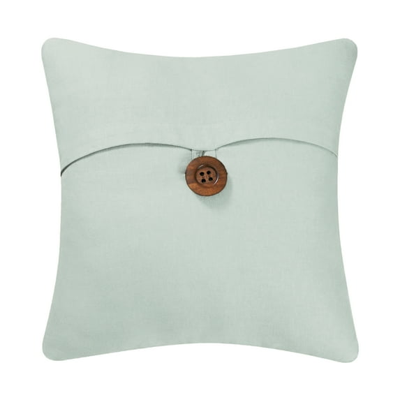 Sea Glass Envelope Feather Down Throw Pillow, 18" x 18"