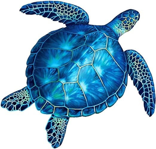 18" x 18" Sea Turtle Blue Mosaic Pool Tile