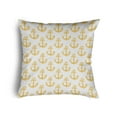 thumbnail image 1 of 18" x 18" Simply Daisy Anchor Pattern Poly Pillow with Zipper, Daffodil Qty 1, 1 of 3