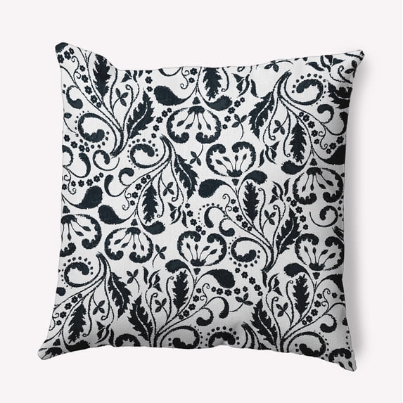 18" x 18" Simply Daisy Aurora Polyester Accent Pillow, Black Qty 1